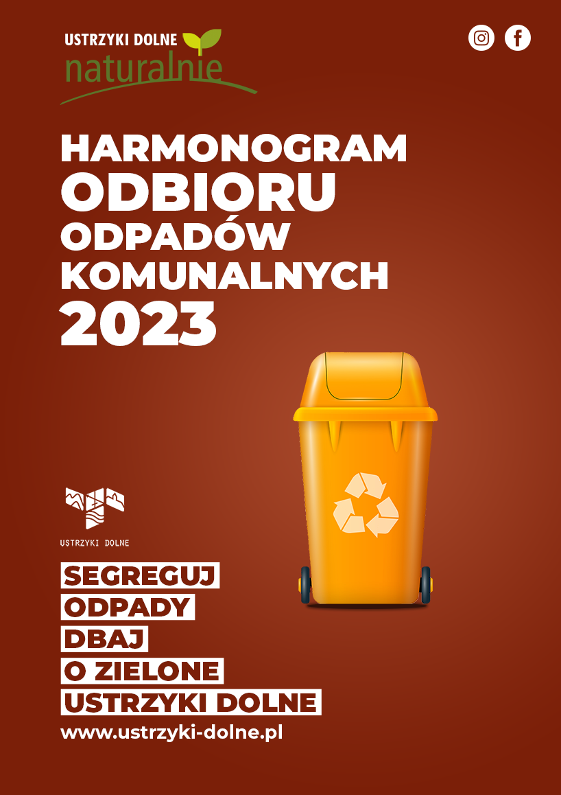 Harmonogram odbioru odpadów komunalnych w 2023 roku